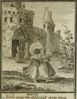 An illustration from L'ame amante de son Dieu, représentée dans les emblemes de Hermannus Hugo, et dans ceux d'Othon Vaenius sur l'amour divin. Avec des figures nouvelles accompagnées de vers qui en font l'application aux dispositions les plus essentielles de la vie intérieure (1790)