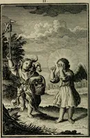 An illustration from L'ame amante de son Dieu, representée dans les emblémes de Hermannus Hugo sur ses pieux desirs: & dans ceux d'Othon Vaenius sur l'amour divin (1717)