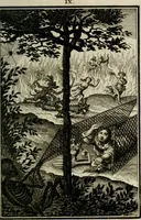 An illustration from L'ame amante de son Dieu, representée dans les emblémes de Hermannus Hugo sur ses pieux desirs: & dans ceux d'Othon Vaenius sur l'amour divin (1717)