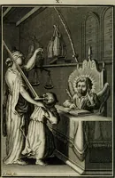 An illustration from L'ame amante de son Dieu, representée dans les emblémes de Hermannus Hugo sur ses pieux desirs: & dans ceux d'Othon Vaenius sur l'amour divin (1717)