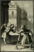 An illustration from L'ame amante de son Dieu, representée dans les emblémes de Hermannus Hugo sur ses pieux desirs: & dans ceux d'Othon Vaenius sur l'amour divin (1717)