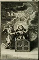 An illustration from L'ame amante de son Dieu, representée dans les emblémes de Hermannus Hugo sur ses pieux desirs: & dans ceux d'Othon Vaenius sur l'amour divin (1717)