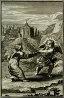 An illustration from L'ame amante de son Dieu, representée dans les emblémes de Hermannus Hugo sur ses pieux desirs: & dans ceux d'Othon Vaenius sur l'amour divin (1717)