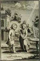 An illustration from L'ame amante de son Dieu, representée dans les emblémes de Hermannus Hugo sur ses pieux desirs: & dans ceux d'Othon Vaenius sur l'amour divin (1717)