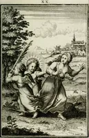 Picture 70 of 110 from L'ame amante de son Dieu, representée dans les emblémes de Hermannus Hugo sur ses pieux desirs: & dans ceux d'Othon Vaenius sur l'amour divin (1717), leaf 352