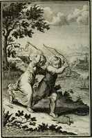 Picture 81 of 110 from L'ame amante de son Dieu, representée dans les emblémes de Hermannus Hugo sur ses pieux desirs: & dans ceux d'Othon Vaenius sur l'amour divin (1717), leaf 375