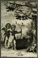 Picture 92 of 110 from L'ame amante de son Dieu, representée dans les emblémes de Hermannus Hugo sur ses pieux desirs: & dans ceux d'Othon Vaenius sur l'amour divin (1717), leaf 396