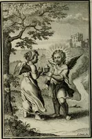 An illustration from L'ame amante de son Dieu, representée dans les emblémes de Hermannus Hugo sur ses pieux desirs: & dans ceux d'Othon Vaenius sur l'amour divin (1717)