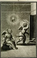 An illustration from L'ame amante de son Dieu, representée dans les emblémes de Hermannus Hugo sur ses pieux desirs: & dans ceux d'Othon Vaenius sur l'amour divin (1717)