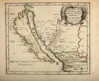 Picture 4 of 8 from L'Amerique, en plusieurs cartes nouvelles, et exactes, &c [cartographic material] : en divers traitez de geographie, et d'histoire : la ou sont descrits succinctement, & avec une belle methode, & facile : ses empires, ses monarchies, ses estats, &c. : les moeurs, les langues, les religions, le negoce et la richesse de ses peuples, &c. : et ce qu'il y a de plus beau & de plus rare dans toutes ses parties, & dans ses isles (1667), leaf 75