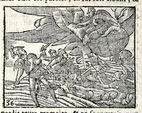 Picture 9 of 36 from La Metamorphose d'Ouide : contenant l'Olympe des histoires poëtiques : traduits de latin en françois (1608), leaf 110