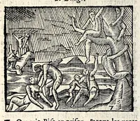 An illustration from La Metamorphose d'Ouide : contenant l'Olympe des histoires poëtiques : traduits de latin en françois (1608)