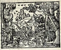 Picture 21 of 36 from La Metamorphose d'Ouide : contenant l'Olympe des histoires poëtiques : traduits de latin en françois (1608), leaf 341