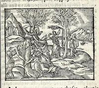 An illustration from La Metamorphose d'Ouide : contenant l'Olympe des histoires poëtiques : traduits de latin en françois (1608)