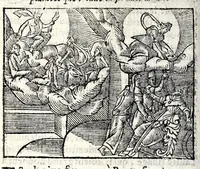 An illustration from La Metamorphose d'Ouide : contenant l'Olympe des histoires poëtiques : traduits de latin en françois (1608)