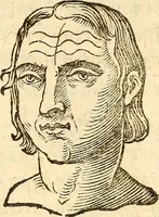An illustration from La metoposcopia, ouero, Commensuratione delle linee della fronte (1629)