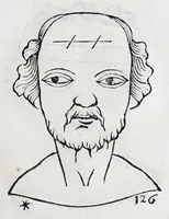 Picture 55 of 91 from La metoposcopie de H. Cardan, medecin milanois : comprise en treize liures, et huit cens figures de la face humaine : a laquelle a esté adjousté, Le traicté des marques naturelles du corps, par Melampus, antien autheur grec : le tout traduit en françois par le sieur C. M. de Laurendiere, docteur en medecine (1658), leaf 103