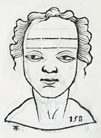 Picture 64 of 91 from La metoposcopie de H. Cardan, medecin milanois : comprise en treize liures, et huit cens figures de la face humaine : a laquelle a esté adjousté, Le traicté des marques naturelles du corps, par Melampus, antien autheur grec : le tout traduit en françois par le sieur C. M. de Laurendiere, docteur en medecine (1658), leaf 112