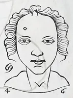 Picture 79 of 91 from La metoposcopie de H. Cardan, medecin milanois : comprise en treize liures, et huit cens figures de la face humaine : a laquelle a esté adjousté, Le traicté des marques naturelles du corps, par Melampus, antien autheur grec : le tout traduit en françois par le sieur C. M. de Laurendiere, docteur en medecine (1658), leaf 204