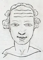Picture 2 of 91 from La metoposcopie de H. Cardan, medecin milanois : comprise en treize liures, et huit cens figures de la face humaine : a laquelle a esté adjousté, Le traicté des marques naturelles du corps, par Melampus, antien autheur grec : le tout traduit en françois par le sieur C. M. de Laurendiere, docteur en medecine (1658), leaf 24