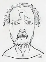 Picture 4 of 91 from La metoposcopie de H. Cardan, medecin milanois : comprise en treize liures, et huit cens figures de la face humaine : a laquelle a esté adjousté, Le traicté des marques naturelles du corps, par Melampus, antien autheur grec : le tout traduit en françois par le sieur C. M. de Laurendiere, docteur en medecine (1658), leaf 27