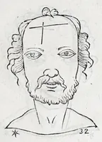 Picture 39 of 91 from La metoposcopie de H. Cardan, medecin milanois : comprise en treize liures, et huit cens figures de la face humaine : a laquelle a esté adjousté, Le traicté des marques naturelles du corps, par Melampus, antien autheur grec : le tout traduit en françois par le sieur C. M. de Laurendiere, docteur en medecine (1658), leaf 71