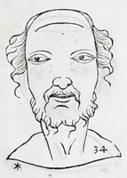 Picture 40 of 91 from La metoposcopie de H. Cardan, medecin milanois : comprise en treize liures, et huit cens figures de la face humaine : a laquelle a esté adjousté, Le traicté des marques naturelles du corps, par Melampus, antien autheur grec : le tout traduit en françois par le sieur C. M. de Laurendiere, docteur en medecine (1658), leaf 71