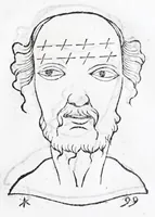 Picture 51 of 91 from La metoposcopie de H. Cardan, medecin milanois : comprise en treize liures, et huit cens figures de la face humaine : a laquelle a esté adjousté, Le traicté des marques naturelles du corps, par Melampus, antien autheur grec : le tout traduit en françois par le sieur C. M. de Laurendiere, docteur en medecine (1658), leaf 93