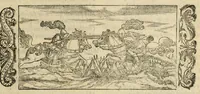 An illustration from L'amore di Trolio et Griseida, ove, Si tratta in bvona parte la Gverra de Troia (1553)