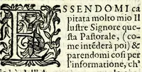 An illustration from L'amoroso sdegno : favola pastorale (1598)
