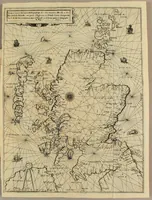 An illustration from La navigation du roy d'Escosse Iaques cinquiesme du nom, autour de son royaume, & Isles Hebrides & Orchades, soubz la conduicte d'Alexandre Lyndsay excellent pilote escossois. (1583)
