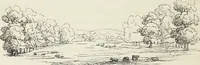 An illustration from The landscape gardening and landscape architecture of the late Humphry Repton, esq., being his entire works on these subjects : ...with historical and scientific introduction, a systematic analysis, a biographical notice, notes, and copious alphabetical index (1840)