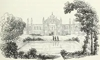 An illustration from The landscape gardening and landscape architecture of the late Humphry Repton, esq., being his entire works on these subjects : ...with historical and scientific introduction, a systematic analysis, a biographical notice, notes, and copious alphabetical index (1840)