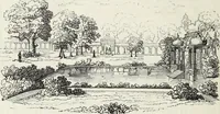 An illustration from The landscape gardening and landscape architecture of the late Humphry Repton, esq., being his entire works on these subjects : ...with historical and scientific introduction, a systematic analysis, a biographical notice, notes, and copious alphabetical index (1840)