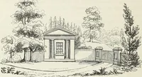 An illustration from The landscape gardening and landscape architecture of the late Humphry Repton, esq., being his entire works on these subjects : ...with historical and scientific introduction, a systematic analysis, a biographical notice, notes, and copious alphabetical index (1840)