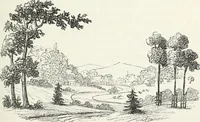 An illustration from The landscape gardening and landscape architecture of the late Humphry Repton, esq., being his entire works on these subjects : ...with historical and scientific introduction, a systematic analysis, a biographical notice, notes, and copious alphabetical index (1840)