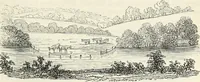 An illustration from The landscape gardening and landscape architecture of the late Humphry Repton, esq., being his entire works on these subjects : ...with historical and scientific introduction, a systematic analysis, a biographical notice, notes, and copious alphabetical index (1840)