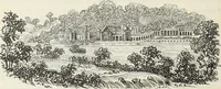 An illustration from The landscape gardening and landscape architecture of the late Humphry Repton, esq., being his entire works on these subjects : ...with historical and scientific introduction, a systematic analysis, a biographical notice, notes, and copious alphabetical index (1840)