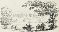 An illustration from The landscape gardening and landscape architecture of the late Humphry Repton, esq., being his entire works on these subjects : ...with historical and scientific introduction, a systematic analysis, a biographical notice, notes, and copious alphabetical index (1840)