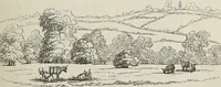 An illustration from The landscape gardening and landscape architecture of the late Humphry Repton, esq., being his entire works on these subjects : ...with historical and scientific introduction, a systematic analysis, a biographical notice, notes, and copious alphabetical index (1840)