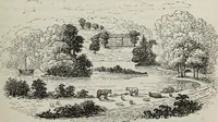 An illustration from The landscape gardening and landscape architecture of the late Humphry Repton, esq., being his entire works on these subjects : ...with historical and scientific introduction, a systematic analysis, a biographical notice, notes, and copious alphabetical index (1840)
