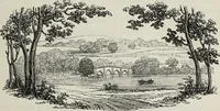 An illustration from The landscape gardening and landscape architecture of the late Humphry Repton, esq., being his entire works on these subjects : ...with historical and scientific introduction, a systematic analysis, a biographical notice, notes, and copious alphabetical index (1840)