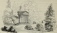 An illustration from The landscape gardening and landscape architecture of the late Humphry Repton, esq., being his entire works on these subjects : ...with historical and scientific introduction, a systematic analysis, a biographical notice, notes, and copious alphabetical index (1840)