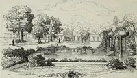 An illustration from The landscape gardening and landscape architecture of the late Humphry Repton, esq., being his entire works on these subjects : ...with historical and scientific introduction, a systematic analysis, a biographical notice, notes, and copious alphabetical index (1840)