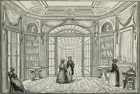 An illustration from The landscape gardening and landscape architecture of the late Humphry Repton, esq., being his entire works on these subjects : ...with historical and scientific introduction, a systematic analysis, a biographical notice, notes, and copious alphabetical index (1840)