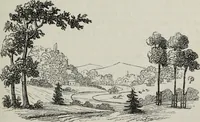 An illustration from The landscape gardening and landscape architecture of the late Humphry Repton, esq., being his entire works on these subjects : ...with historical and scientific introduction, a systematic analysis, a biographical notice, notes, and copious alphabetical index (1840)