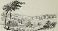 An illustration from The landscape gardening and landscape architecture of the late Humphry Repton, esq., being his entire works on these subjects : ...with historical and scientific introduction, a systematic analysis, a biographical notice, notes, and copious alphabetical index (1840)