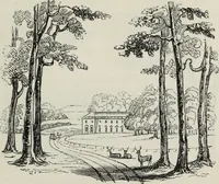 An illustration from The landscape gardening and landscape architecture of the late Humphry Repton, esq., being his entire works on these subjects : ...with historical and scientific introduction, a systematic analysis, a biographical notice, notes, and copious alphabetical index (1840)