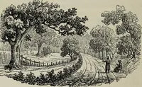 An illustration from The landscape gardening and landscape architecture of the late Humphry Repton, esq., being his entire works on these subjects : ...with historical and scientific introduction, a systematic analysis, a biographical notice, notes, and copious alphabetical index (1840)