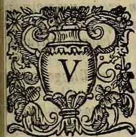 An illustration from La nobilta di Milano, diuisa in sei libri. Nel primo, si narra di tvtti i santi, e beati, di patria milanesi. Co'l numero, e nome de' corpi santi, e reliquie notabili, chiese, monasterij, hospitali, e case pie, che sono nella città, e diocesi di Milano. Nel secondo, si descriuono tutti i papi, cardinali, arciuescoui, vescoui, e prelati graduati milanesi. Nel terzo, si ragiona di tutti i letterati, e componitori milanesi, in qualunque sorte de studij. Nel quarto, si tratta di tutti i rè, imperatori, & huomini valenti, famosi nella militia dell'istessa patria. Con le guerre fatte da milanesi, con altre città. Nel quinto, si fauella de' pittori, scultori, architteti, miniatori, & altri virtuosi, in diuerse sorti di virtù, milanesi. Nel sesto, leggesi le grandezze de' milanesi, la nobiltà di molte casate, le fertilità de' campi, l'anticaglie, e quei c'hanno dominato questa città, et altre cose degne da sapersi (1595)
